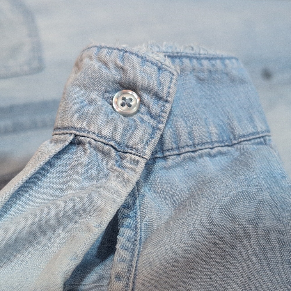 Cloth & Stone Light Blue Denim Shirt Dress - Picture 6 of 10